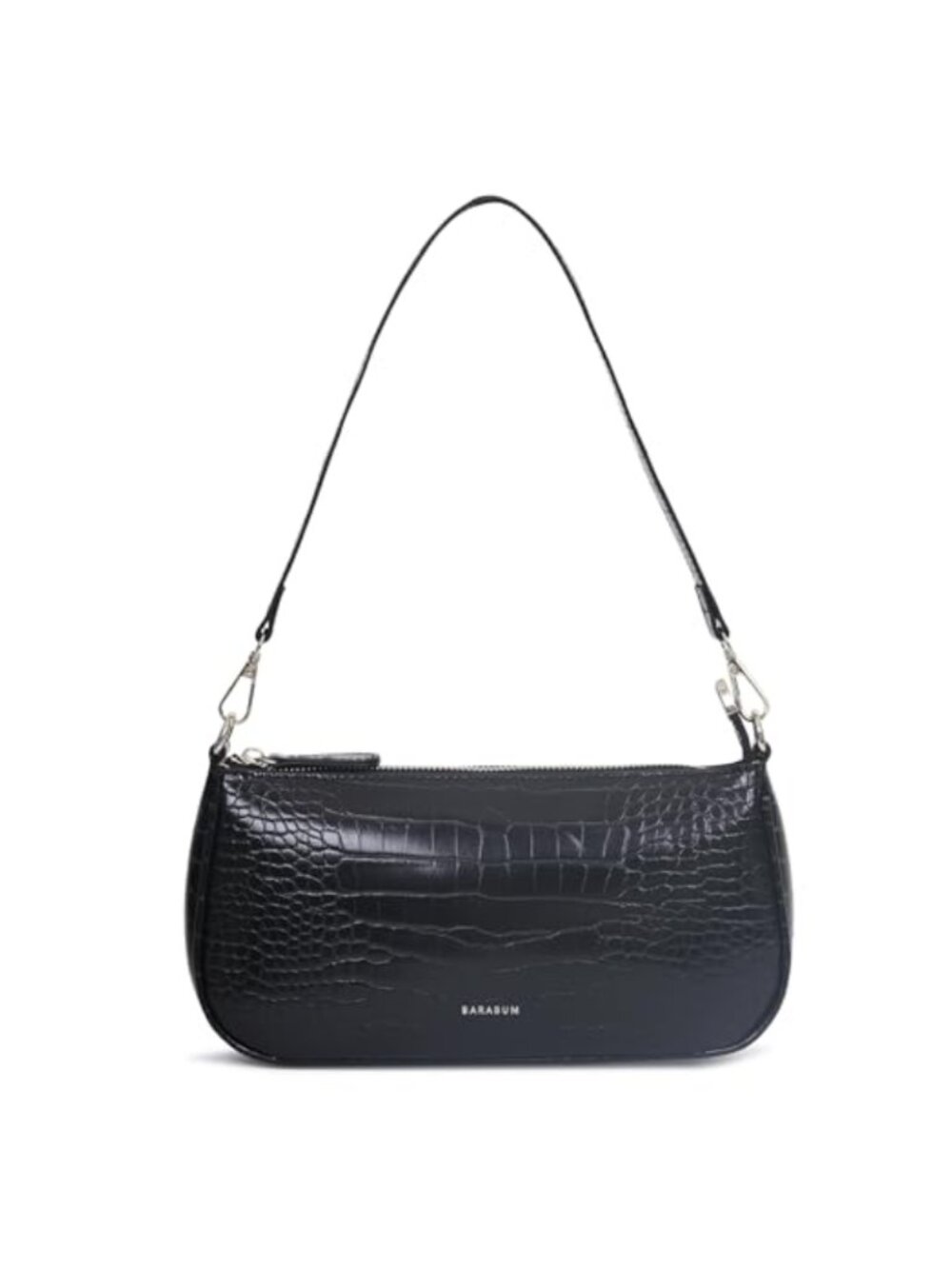 Crocodile Pattern PU Clutch Shoulder Tote with Zipper Closure Purse